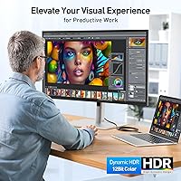 Vista 4 de Cable Matters 2-Pack 32.4Gbps 8K Mini DisplayPort to DisplayPort 1.4 Adapter (Mini DP to DP 1.4) in Black - 8K@60Hz, 4K@240Hz Resolution Ready