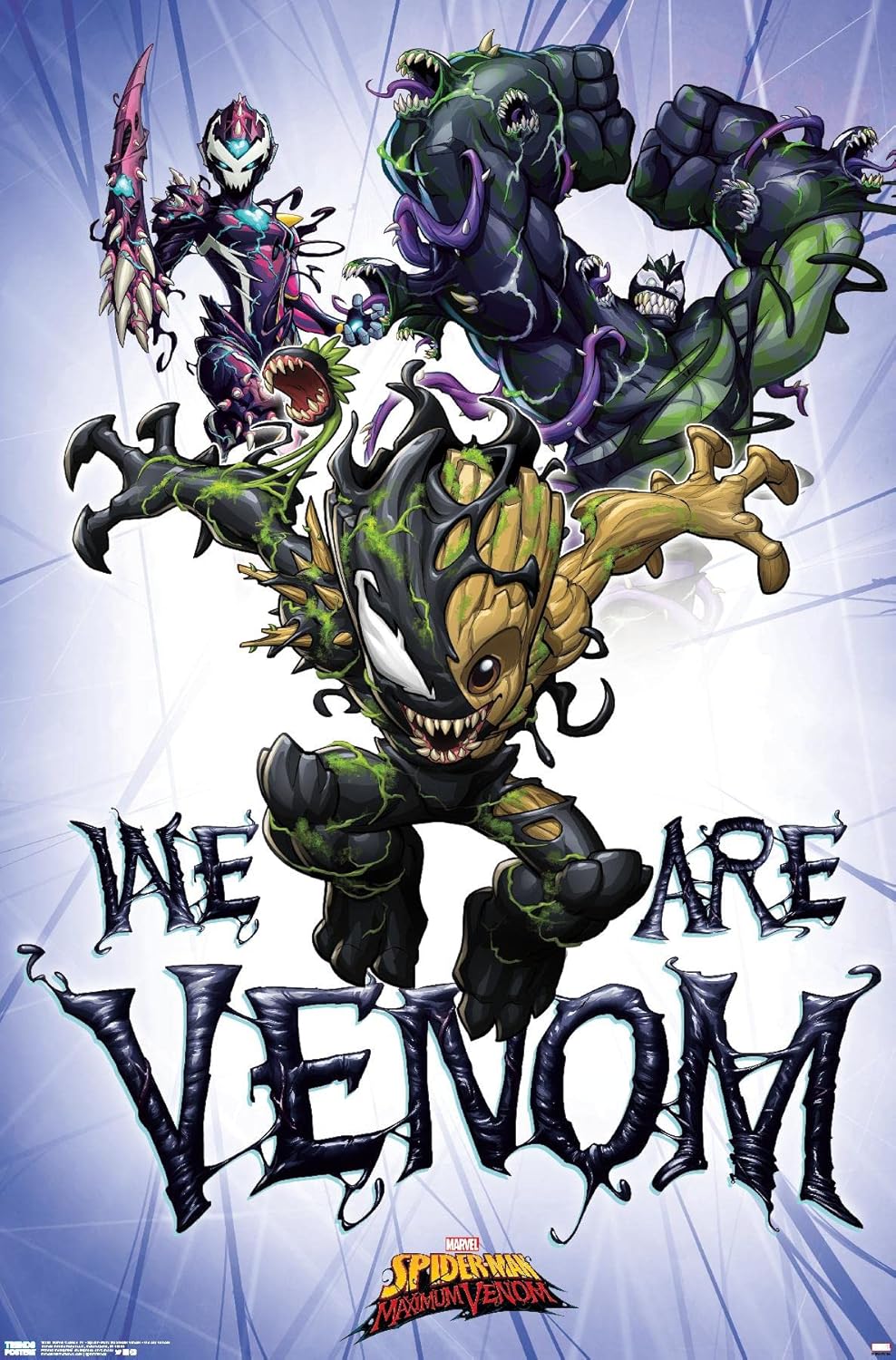 Trends International Marvel Comics TV - Spider- Man: Maximum Venom - We Are Venom Wall Poster, 22.375" x 34", Unframed Version