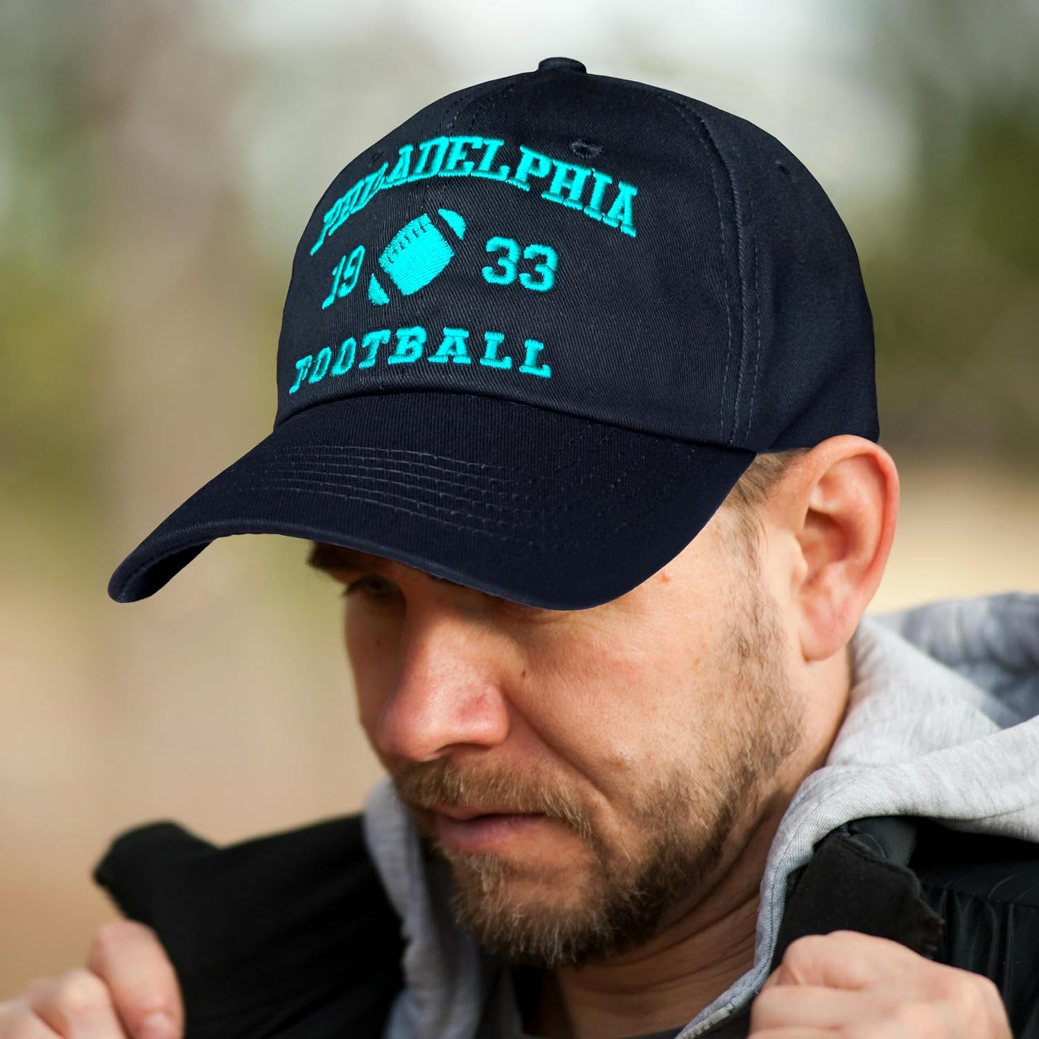 Football Fans Embroidered Hat for Men Women Sport Fans Classic US Cities Adjustable Baseball Cap - Image 3