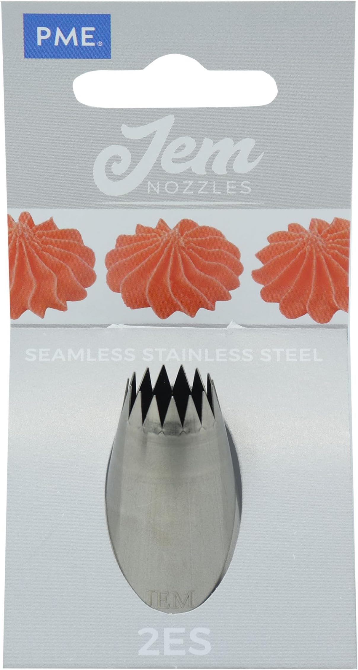 Jem Enterprises Medium Fine Star Savoy Piping Nozzle Decorating Tip #2ES