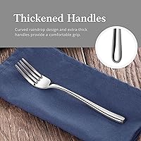 Vista 8 de Artaste Rain II - Tenedor para ensalada de acero inoxidable 18/10 forjado (juego de 12 unidades, 7 pulgadas)