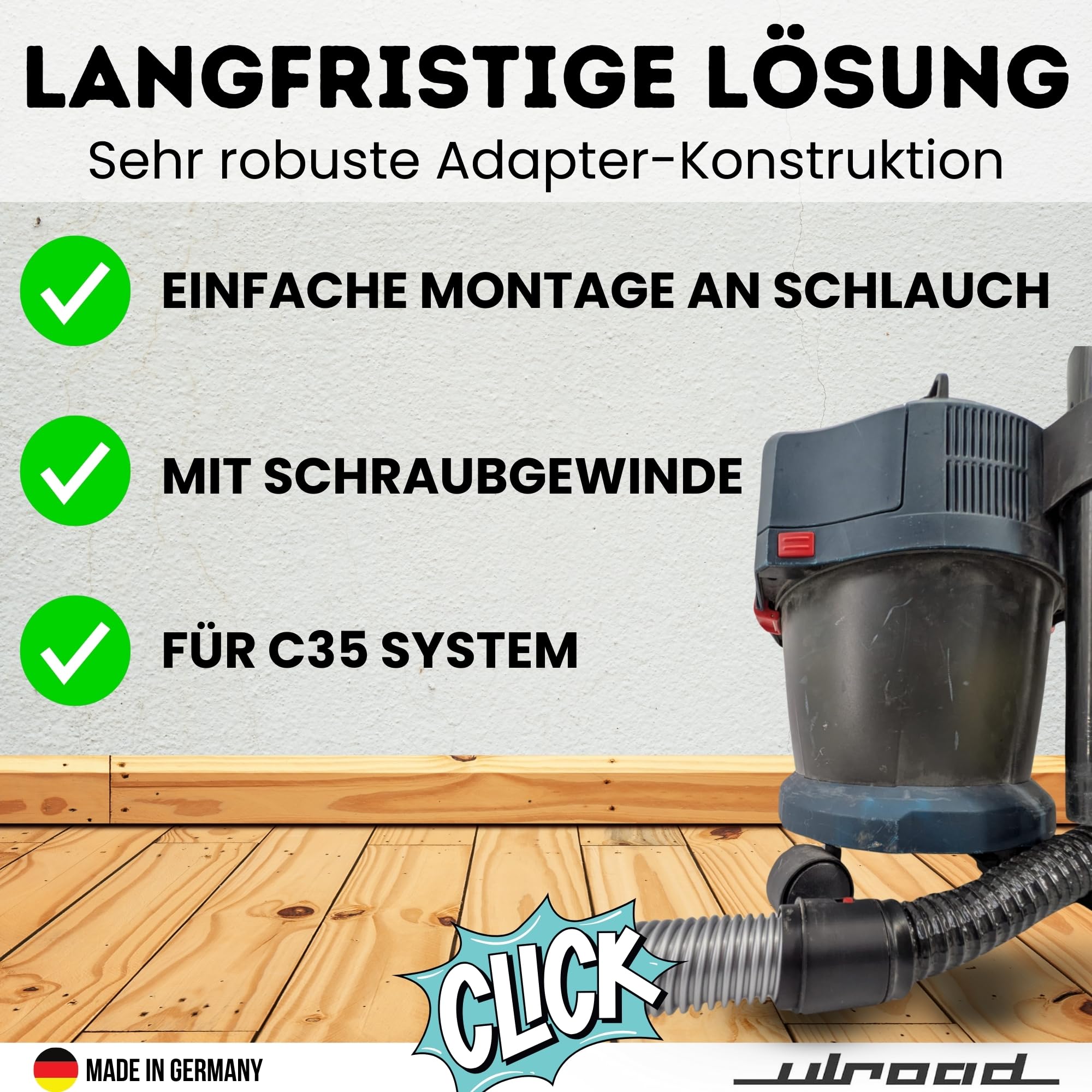 Bosch Professional Click & Clean System To An Ordinary Vacuum Cleaner Hose By Wojteksci - View #2