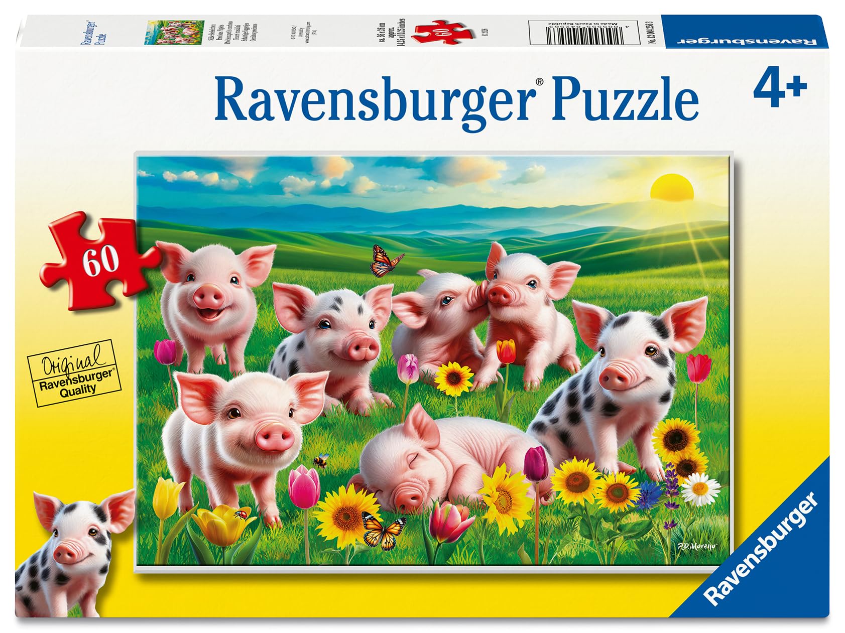 Ravensburger Boys Precious Piglets 60 Piece Jigsaw Puzzle