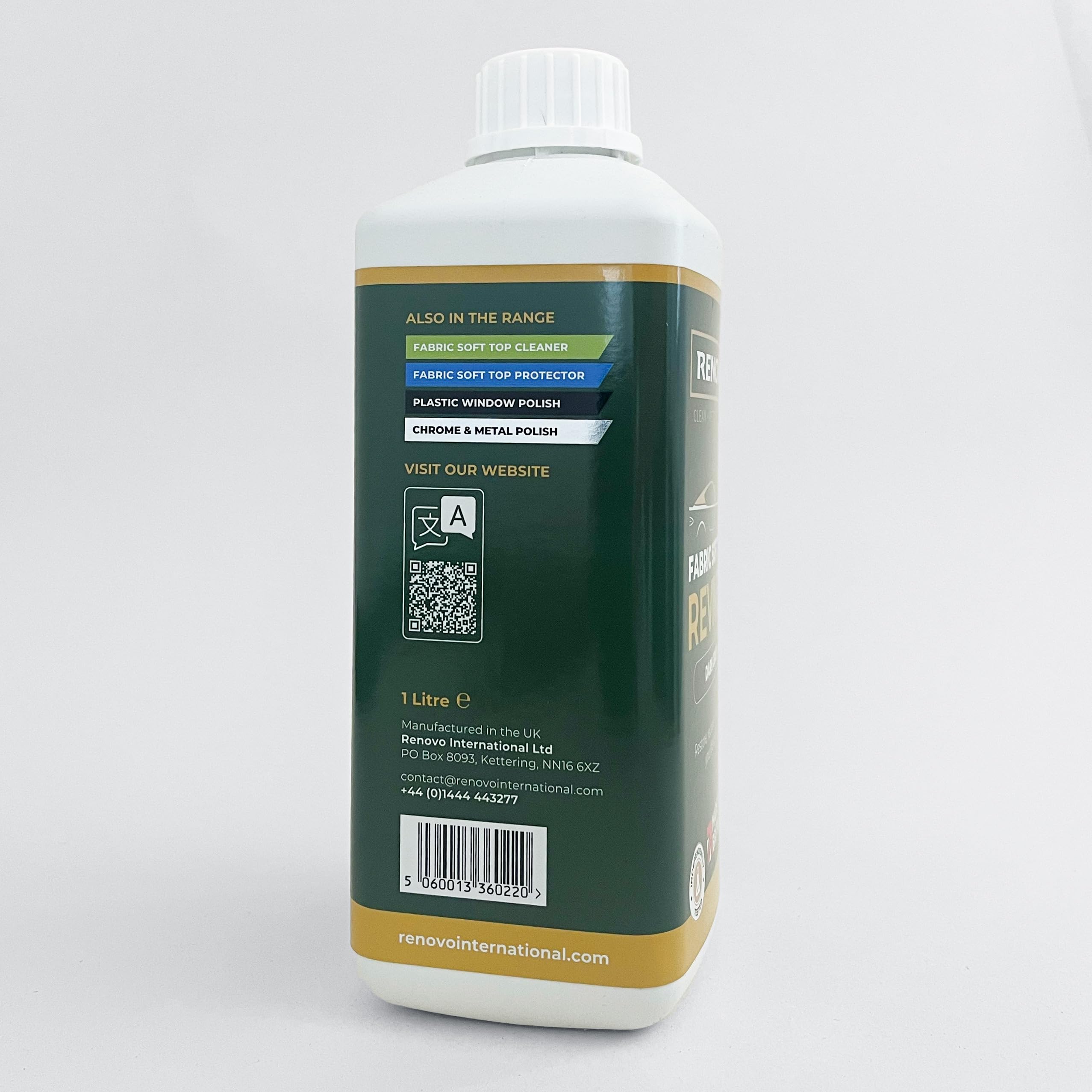 Renovo Revitalizador de Capotas de Tela, Verde, 1 litro