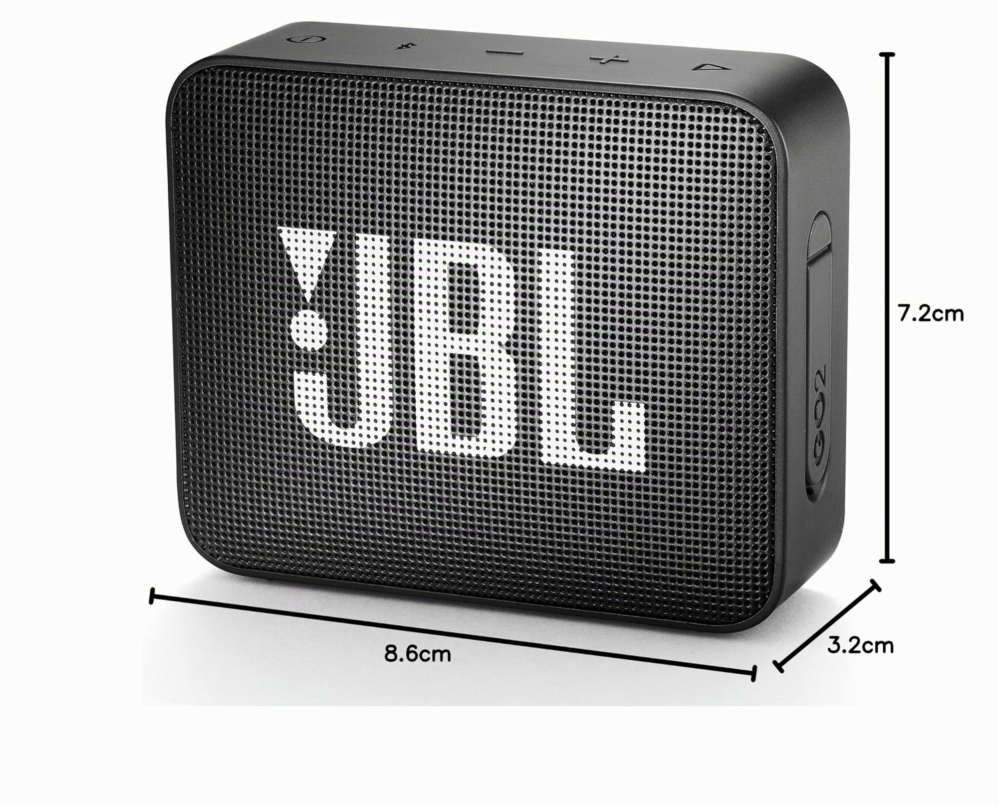 JBL - Altoparlante GO2, mini altoparlante nero portatile, wireless, con bluetooth, 3 Watt