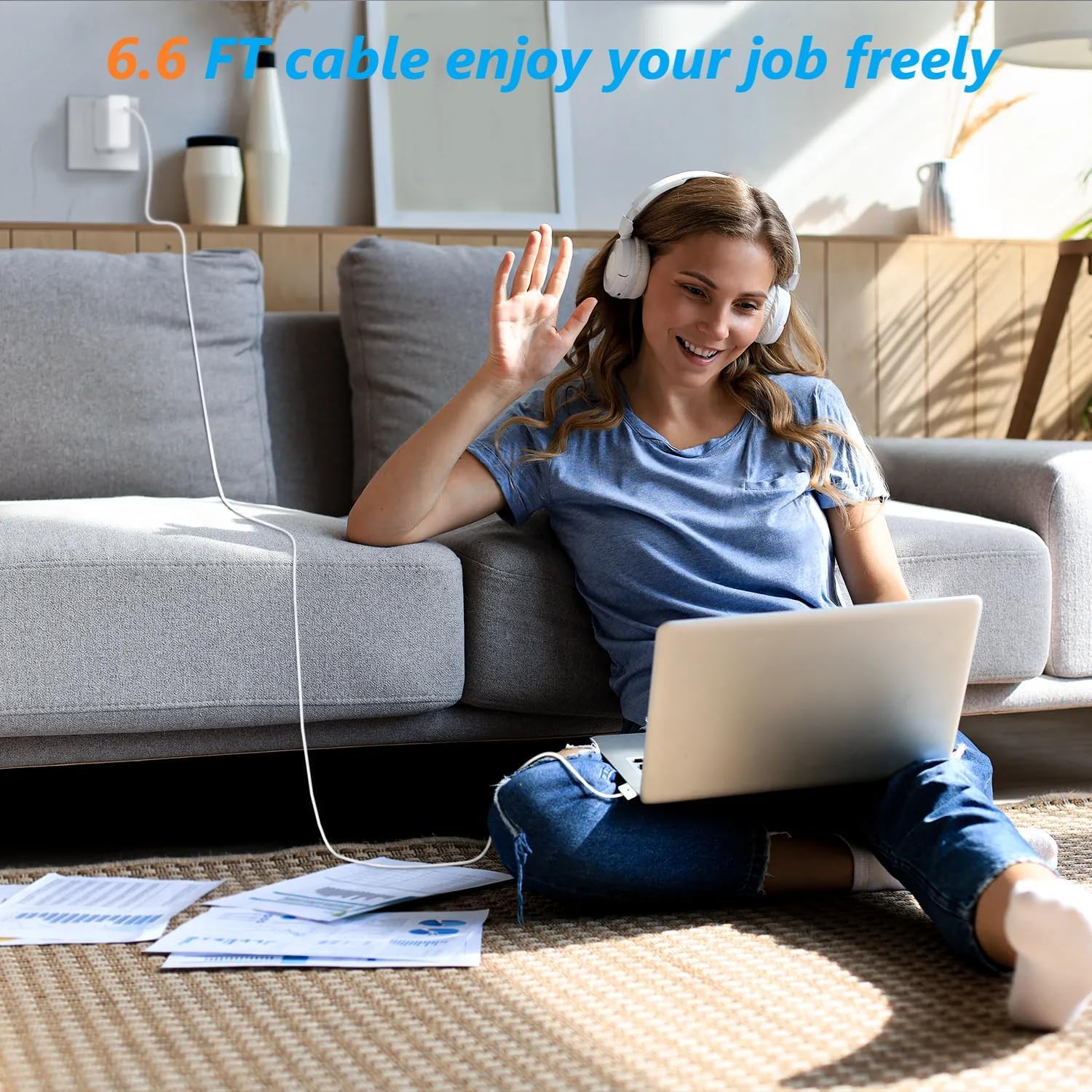 140W MacBook Pro Charger for MacBook Pro 16 14 inch Mac Air 15 13 inch 2025 2024 2023 2022 2021 M1-M4 USB Type-C Fast Laptop Charger Power Adapter 6.6FT Type C to Magnetic 3 Cable LED - Image 7