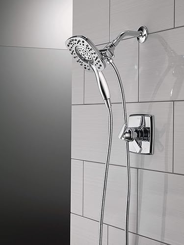 Miniatura 9 de Delta Faucet Ashlyn serie 17 - Kit de ducha de 2 funciones con 2 vueltas, 2 en 1, cabezal de ducha de mano con manguera, T17264-I