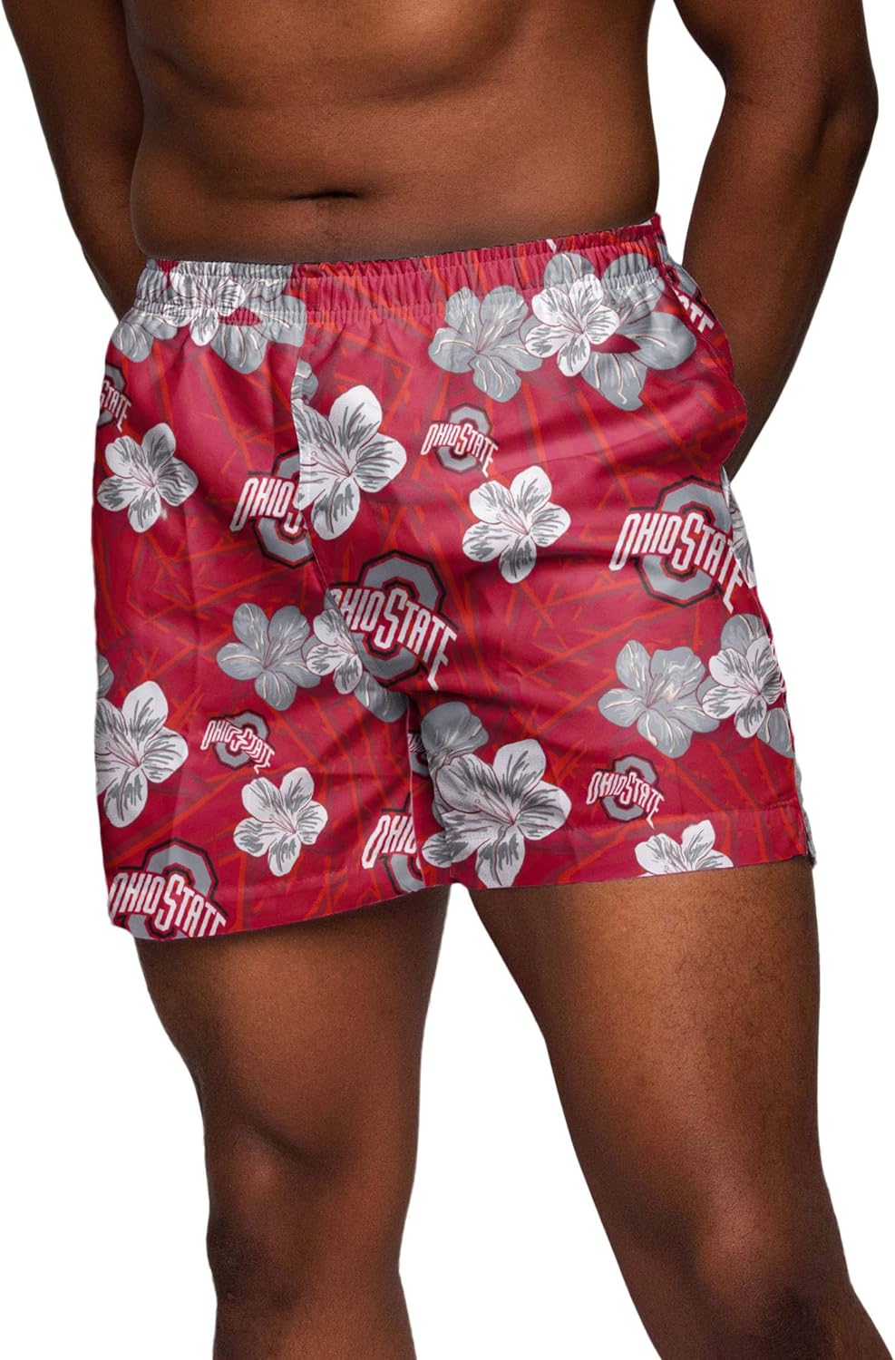 FOCO NCAA Mens Hibiscus Slim Fit 5.5" Swim Suit Swimming Trunks