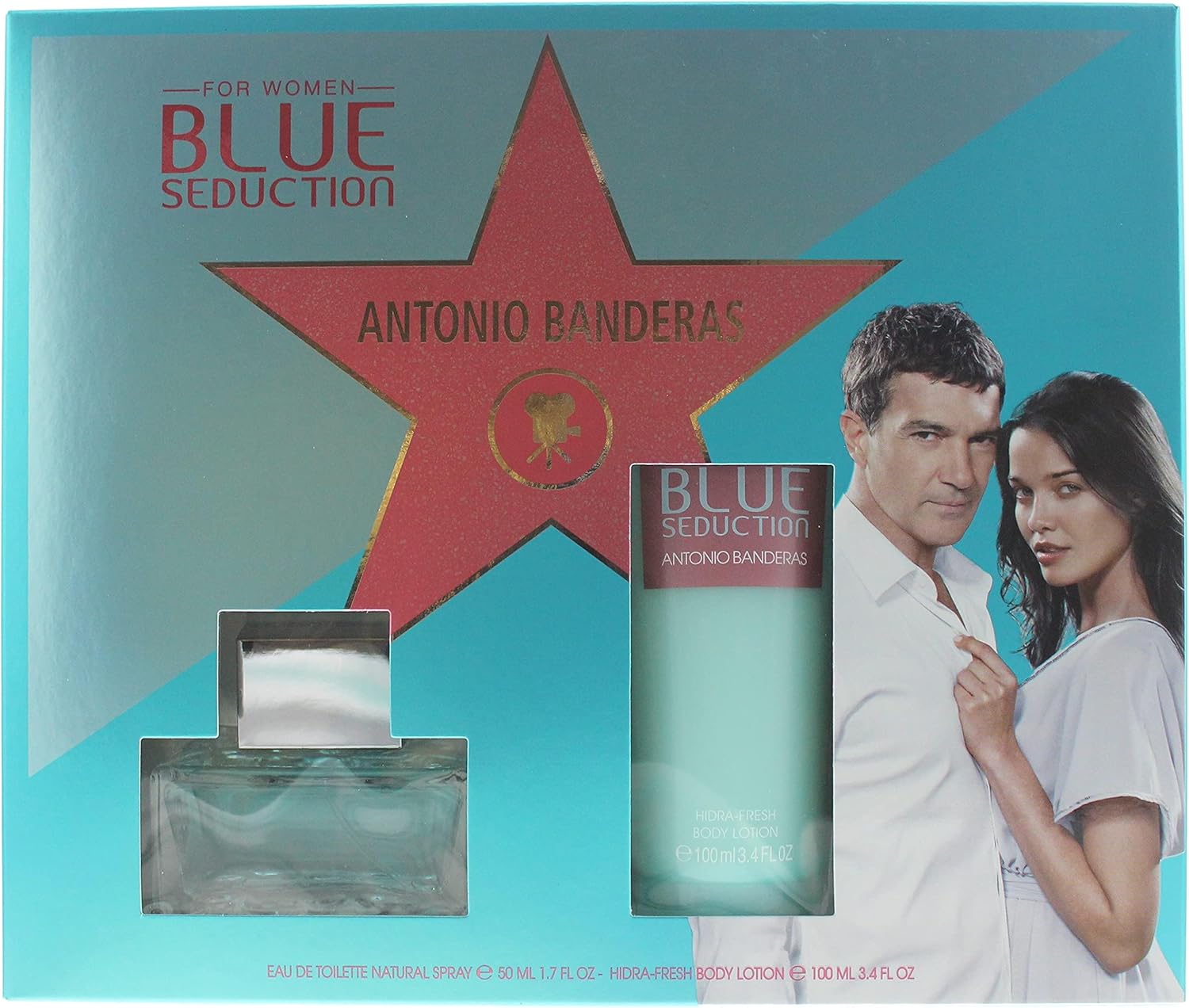 Antonio Banderas – Blue Seduction for Women Gift Set 50 ml and Body Lotion Blue Seduction for Women 100 ml – 50ML