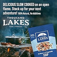 Vista 4 de Thousand Lakes Mezcla de sopa seca de 32 frijoles y 8 verduras, paquete de 2 unidades de 16 onzas (2 libras en total) Bajo en sodio Sin grasa