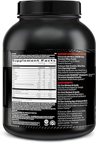 Vista 43 de GNC AMP Wheybolic - Proteína en polvo clínicamente probada, 1.41 onzas de proteína de suero de leche, BCAA, leucina, aumenta la fuerza muscular