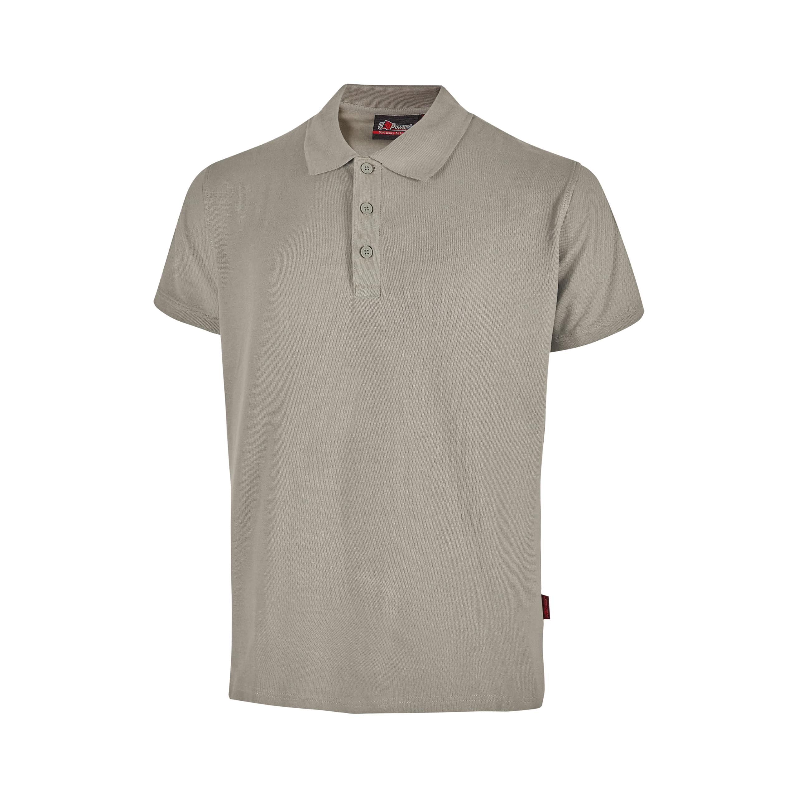 U Power Polo Lavoro Uomo Manica Corta Tonga, Confezione Da 5 Pezzi, in Traspirante, 100% Cotone Piquet Lot Travail à Manches Courtes Respirant 100 piqué pour Homme, Gris argenté, XL