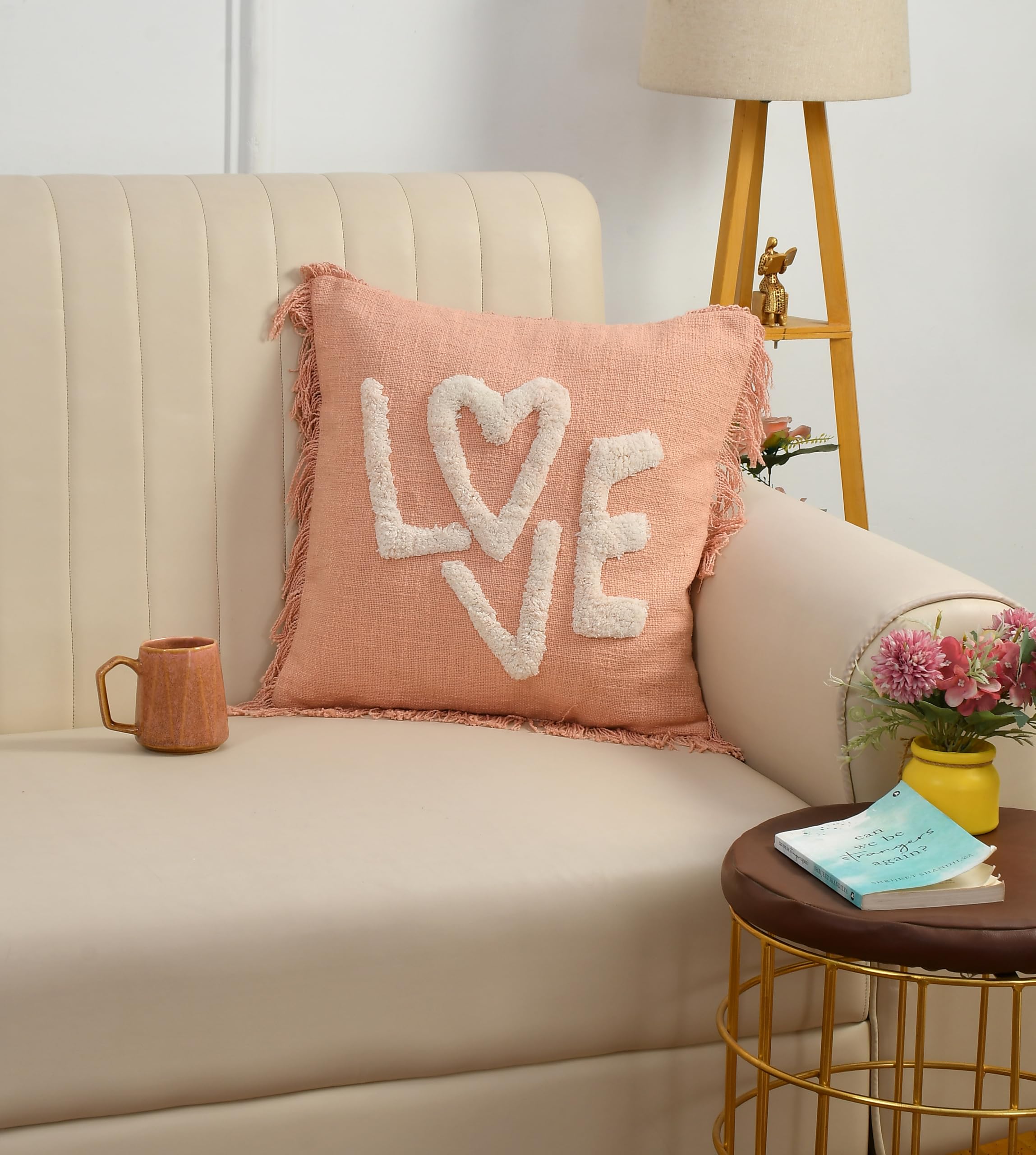 Tufted Love Cushion Cover | Perfect for Decorating Your Room | Soft Decorative for Sofa/Chair/Bedroom - Pack of 1-image-8