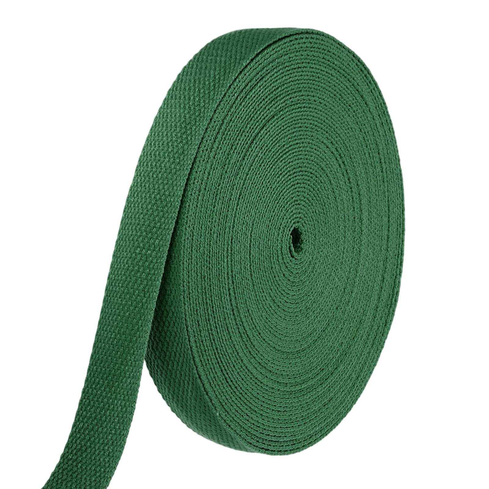 HARFINGTON Cotton Webbing 1 Inch 15.3 Yard Polyester Cotton Weave Webbing Strap Twill Tape Ribbon for Arts and Crafts Webbing Tote Bag Handles Cloth