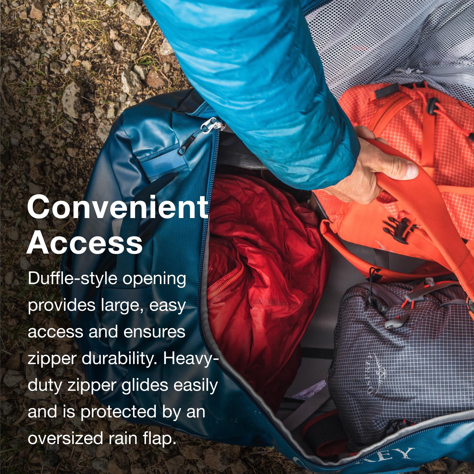 Osprey Europe Transporter 40 Muleton, Unisex-Dorosły, Czerwona Góra, Jeden rozmiar