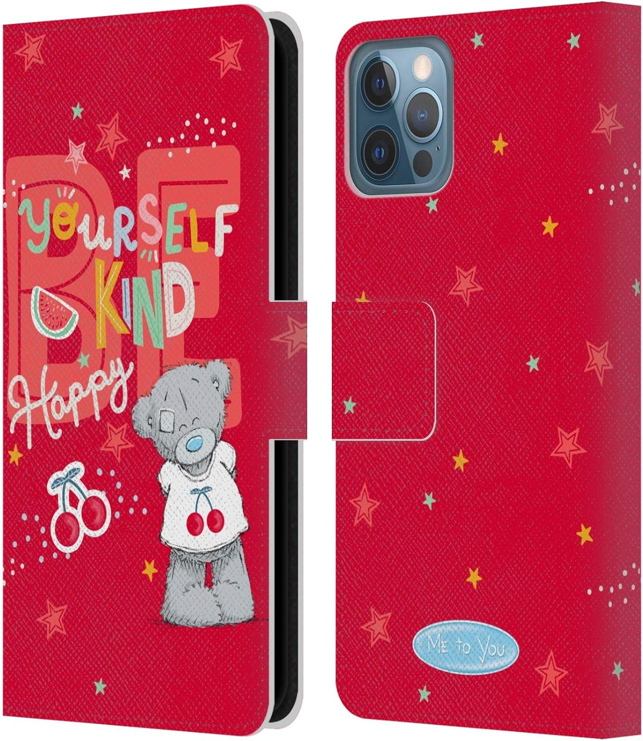Head Case Designs Officially Licensed Me to You Your Future is Bright Retro Fun Leather Wallet Case Compatible with Apple iPhone 12 / iPhone 12 Pro