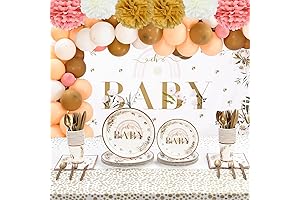 239Pcs Boho Rainbow Baby Shower Decorations for Boy & Girl