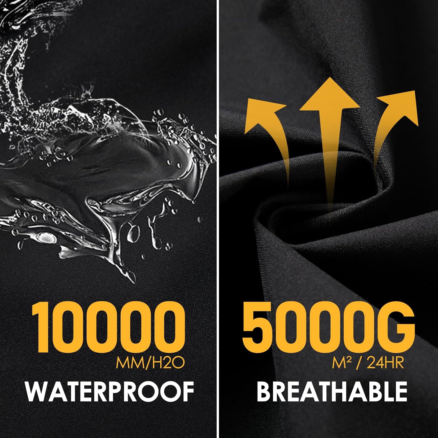 LAMA Long Raincoat for Women, Lightweight Rain Coat with Hooded, Waterproof Rain Jacket, Packable Rainwear - Image 8