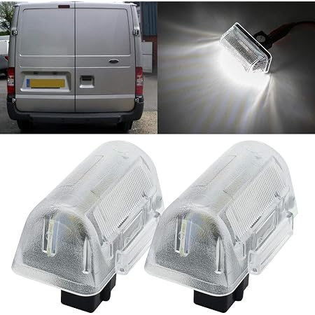 Juego De 2 Luces De Matrícula Traseras Para Ford Transit Y Transit Connect – BESTPRICE, Año 1985 En Adelante