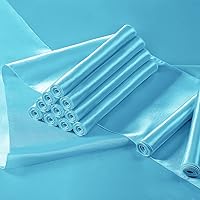 Vista 116 de Manyshofu 12Pcs Satin Orange Table Runner - 12 x 72 Inch Long Size, Party Table Runner Decor Bright & Smooth Wedding Decorations Table Runners for