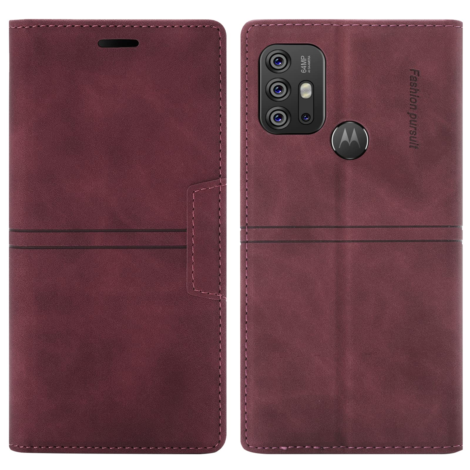 Cadorabo Funda Libro Para Motorola Moto G10 / G30 En Azul Floral