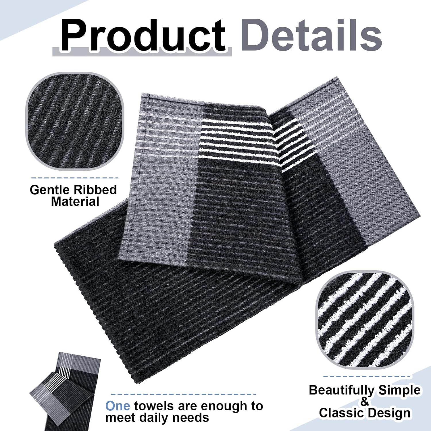 Mixweer Caddy Golf Towel 22" x 42" Large Caddy Towel Camping Sport Towels Cotton Soft Towels for Man Golf Lovers