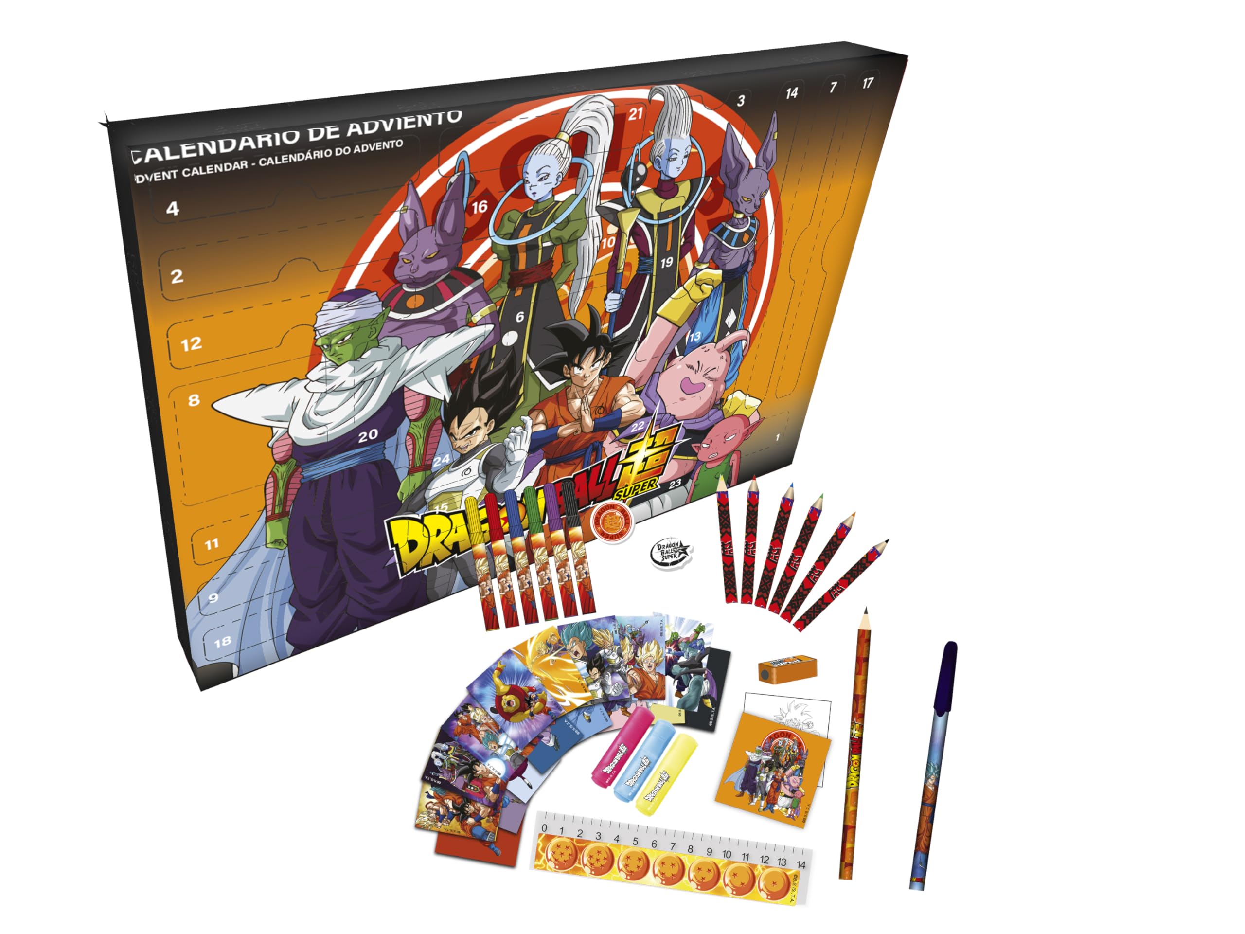 Calendrier de l'Avent Dragon Ball avec 24 surprises - Cadeau Noël pour enfants