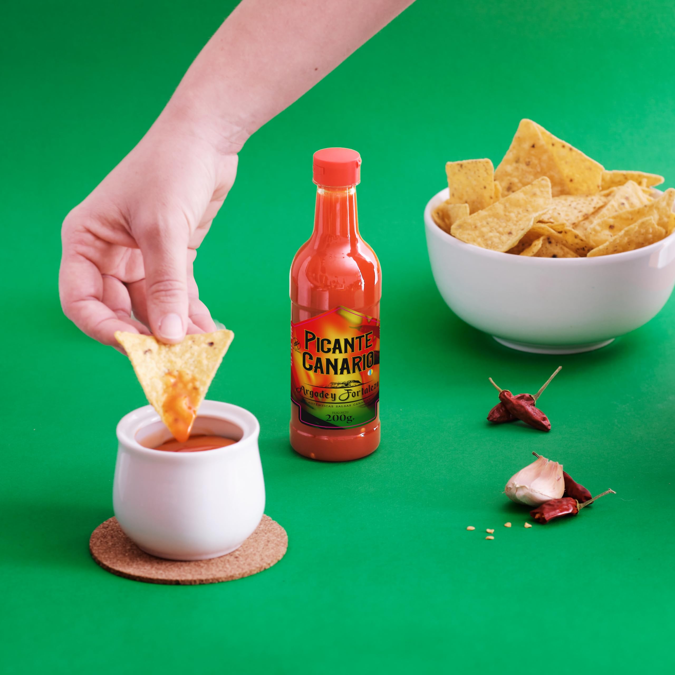 Argodey Fortaleza Picante Canario 200g Salsa para pescados carnes verduras
