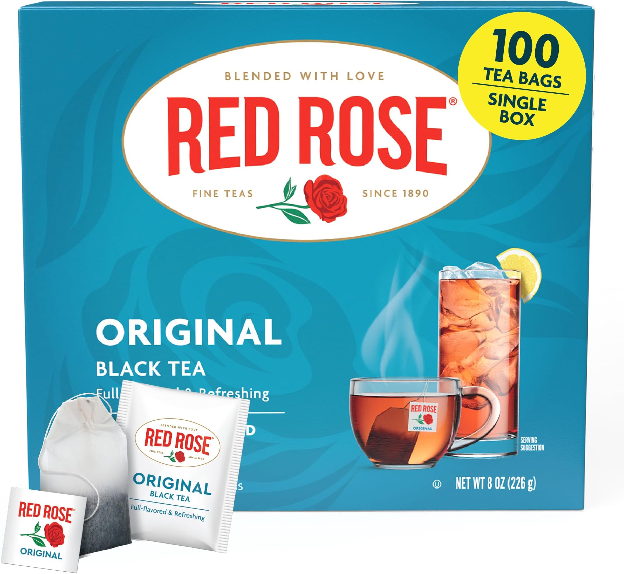 Original Full Flavored Black Tea 8oz Box of 100 Tea Bags