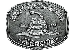 Rattlesnake Western Belt Buckle: Embellish Your Wardrobe with American Pride