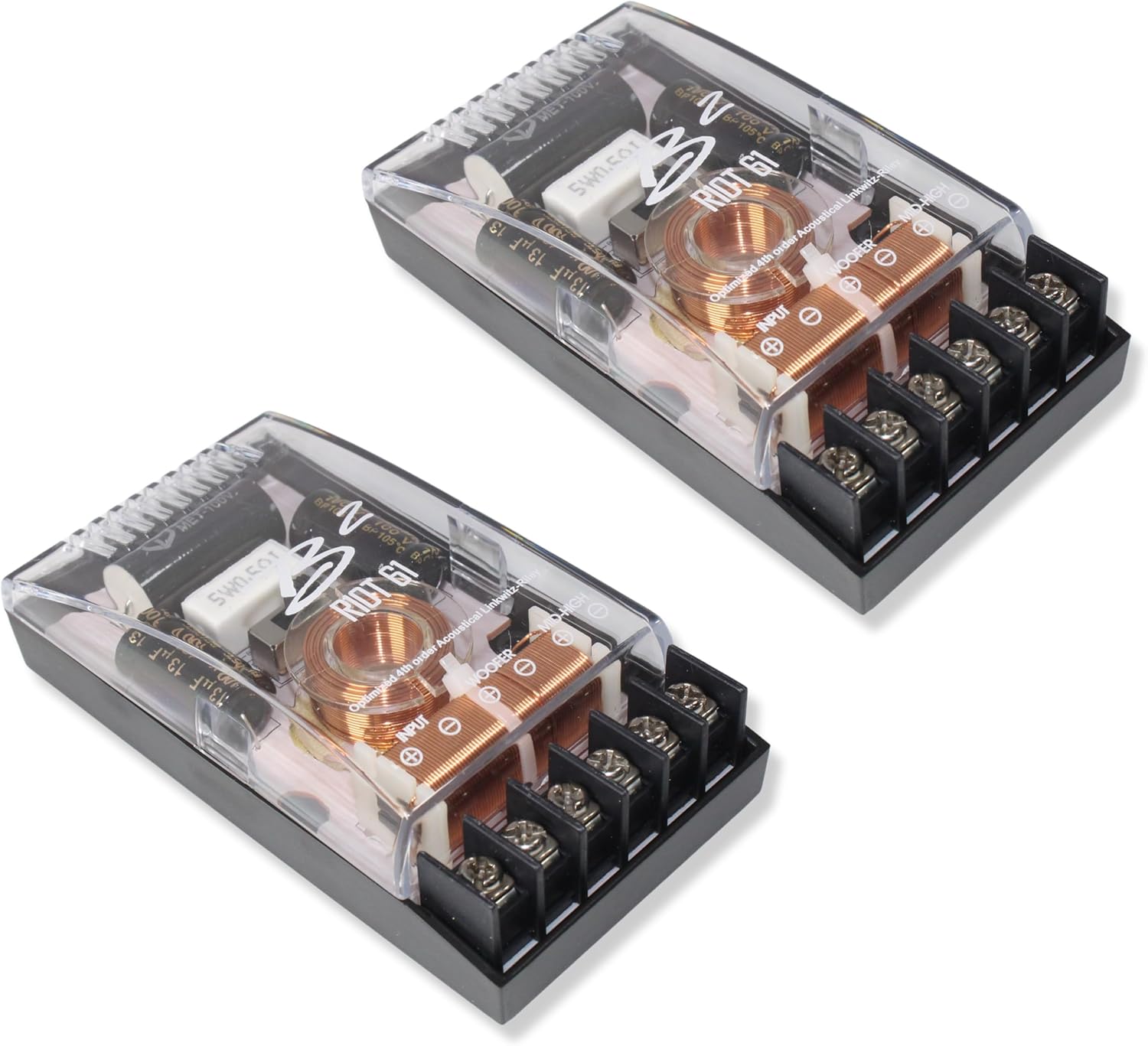 B2 Audio RIOT 6.5" 2-Way 4-Ohm Component Set with 1" Tweeter & Crossover RIOT61