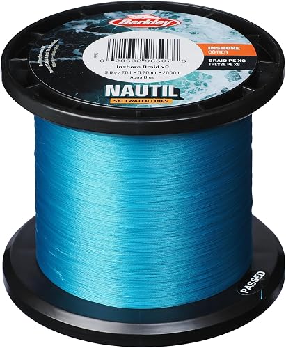 Berkley Nautil Inshore Braid | Ultra-weiche und Starke geflochtene PE-Angelschnu