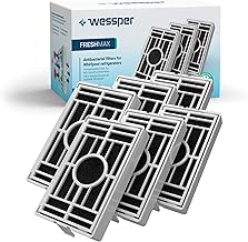 Wessper – Pacco da 6 – Filtro antibatterico per frigorifero Whirlpool, Indesit, KitchenAid, Hotpoint, Compatibile con Microban ANT001, ANT-001, ANTF-MIC, 481248048172
