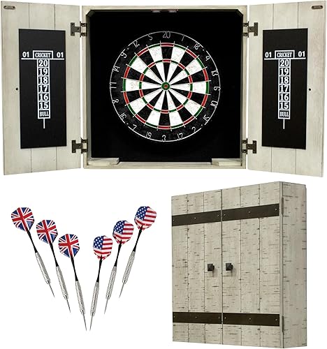 Hathaway Drifter - Juego de diana y gabinete de madera maciza Rustic Oak,Rustic Gray,https://www.amazon.com/dp/undefined