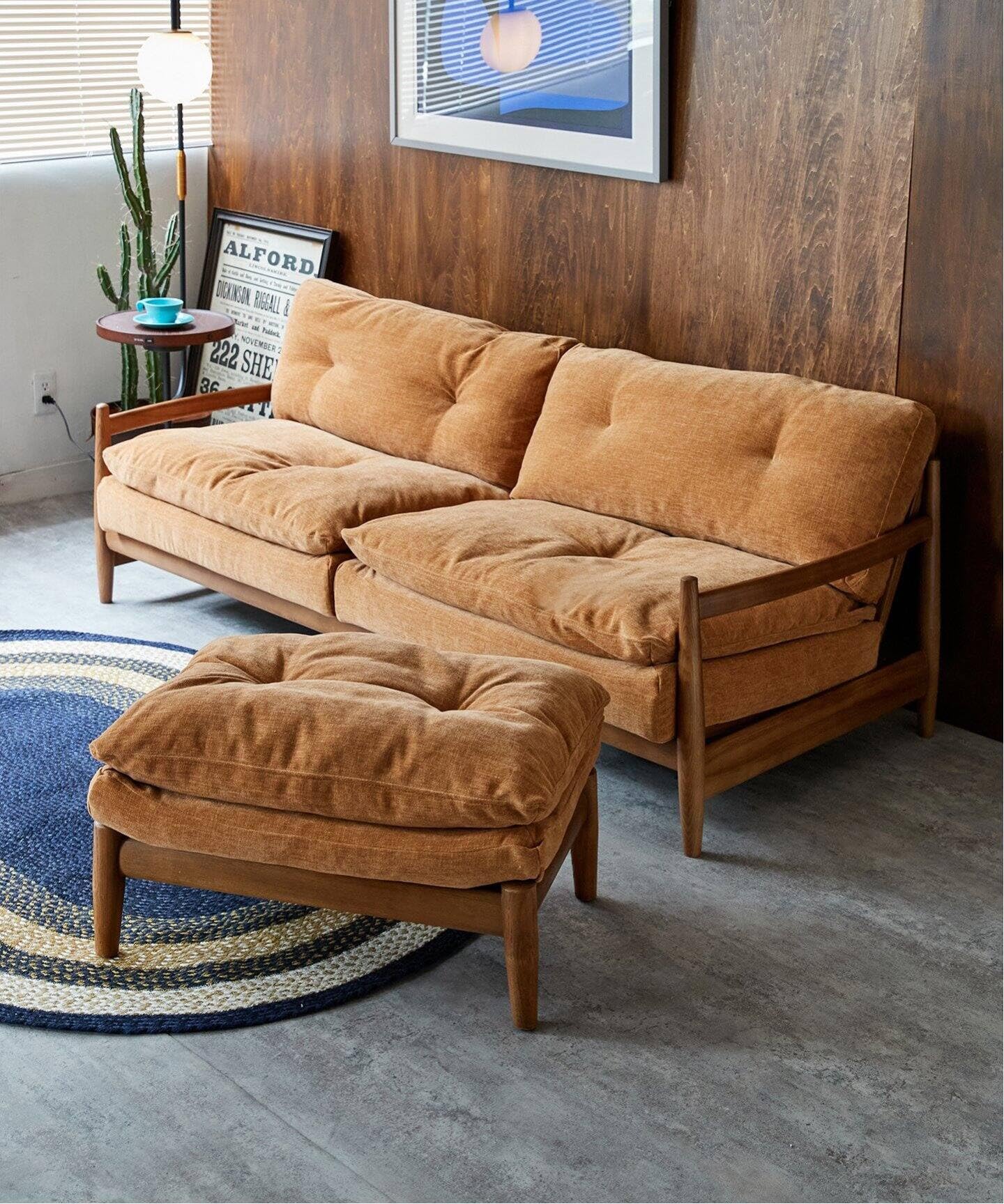 Amazon｜JOURNAL STANDARD FURNITURE MADEIRA OTTOMAN マスタード