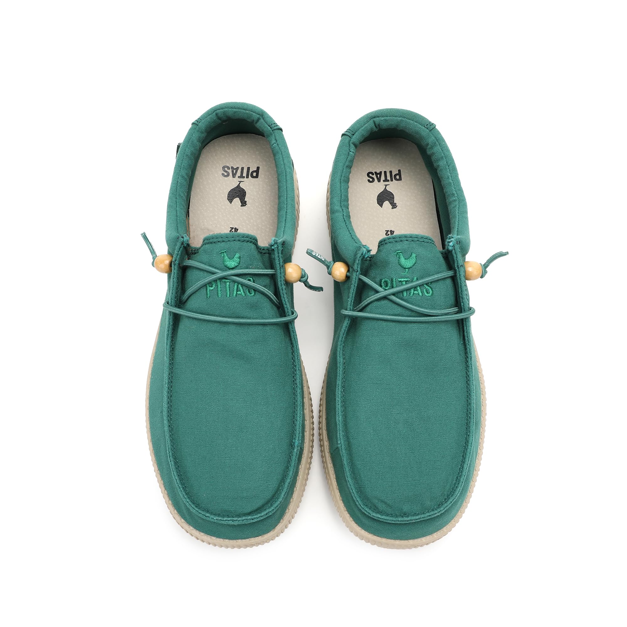 WALK IN PITAS | WP150 WALLABI Washed | Mocassini Uomo | Scarpe da Barca | Sportive Uomo | Sneakers Casual | Scarpa da Vela | Calzatura Senza Lacci | Scarpe Walkinpitas | Oliva 43
