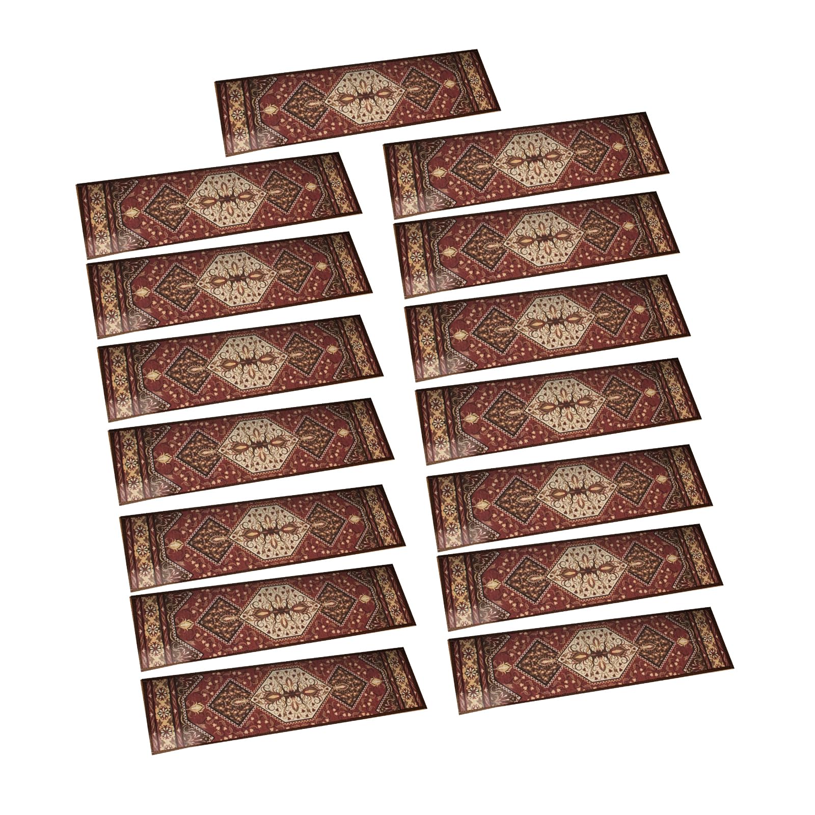 Kalttoy A Secure Grip 15Pack Stair Treads, Ntislip Indoor Stair Protectors, Carpet Treads For Wood Stairs, Decorative Mats Nonslip