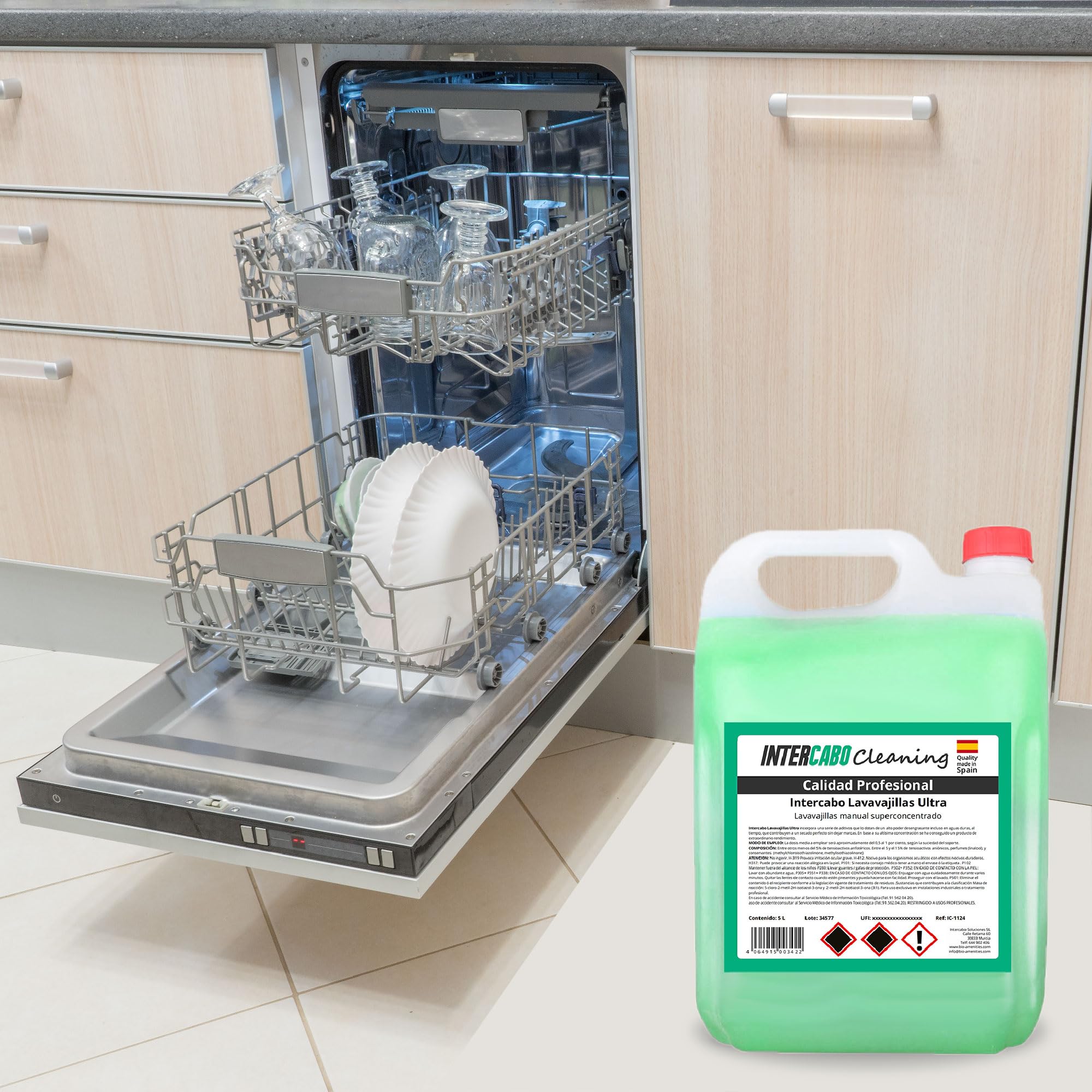 Cleaning Lavastoviglie Manuale Superconcentrato – Confezione da 4 Taniche da 5 Litri, Detersivo Piatti Sgrassante, Pulizia Profonda, Uso Quotidiano, Formato Conveniente