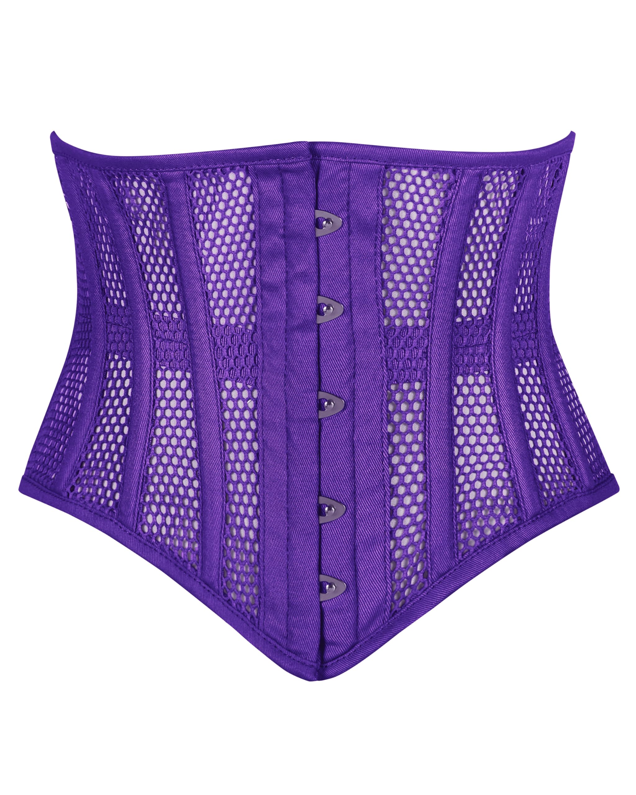 Heavy Duty Underbust Steel Boned Waist Trainer Cincnher Womens Waspie Mesh Corset