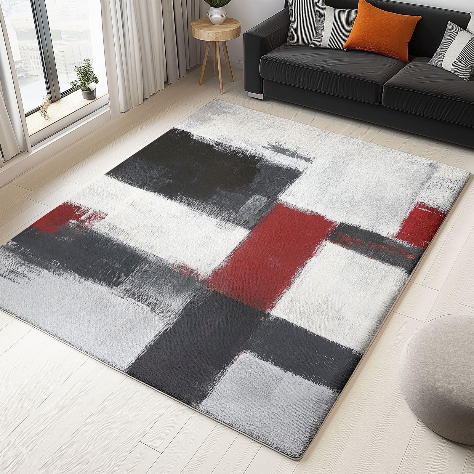 Rugs Living Room Bedroom Modern Abstract Brush Stroke Colour Rugs Living Room Bedroom Modern Abstract Brush Stroke Colour