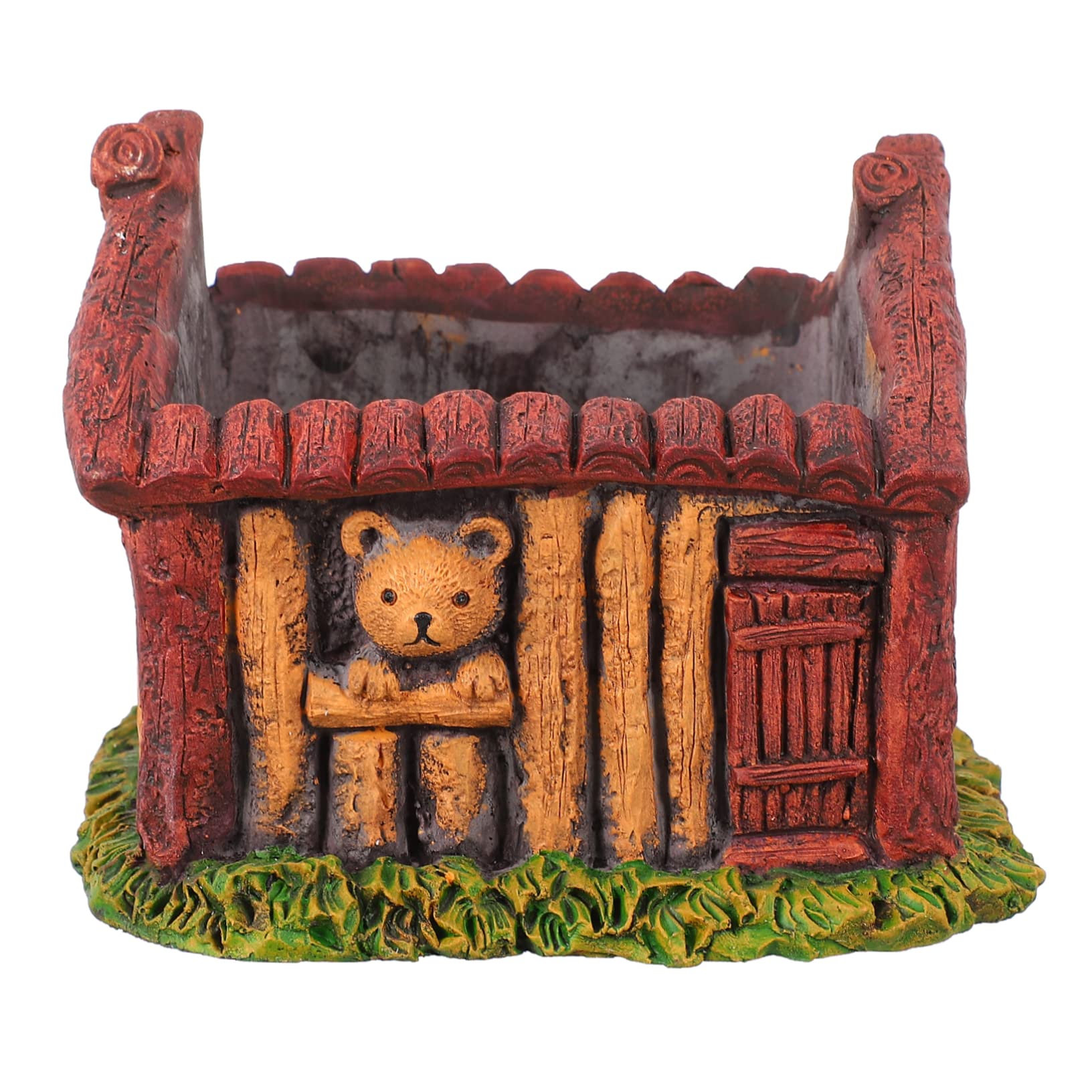 Pot de fleurs Tiny Bear YARNOW en résine pour bureau et décoration dintérieur