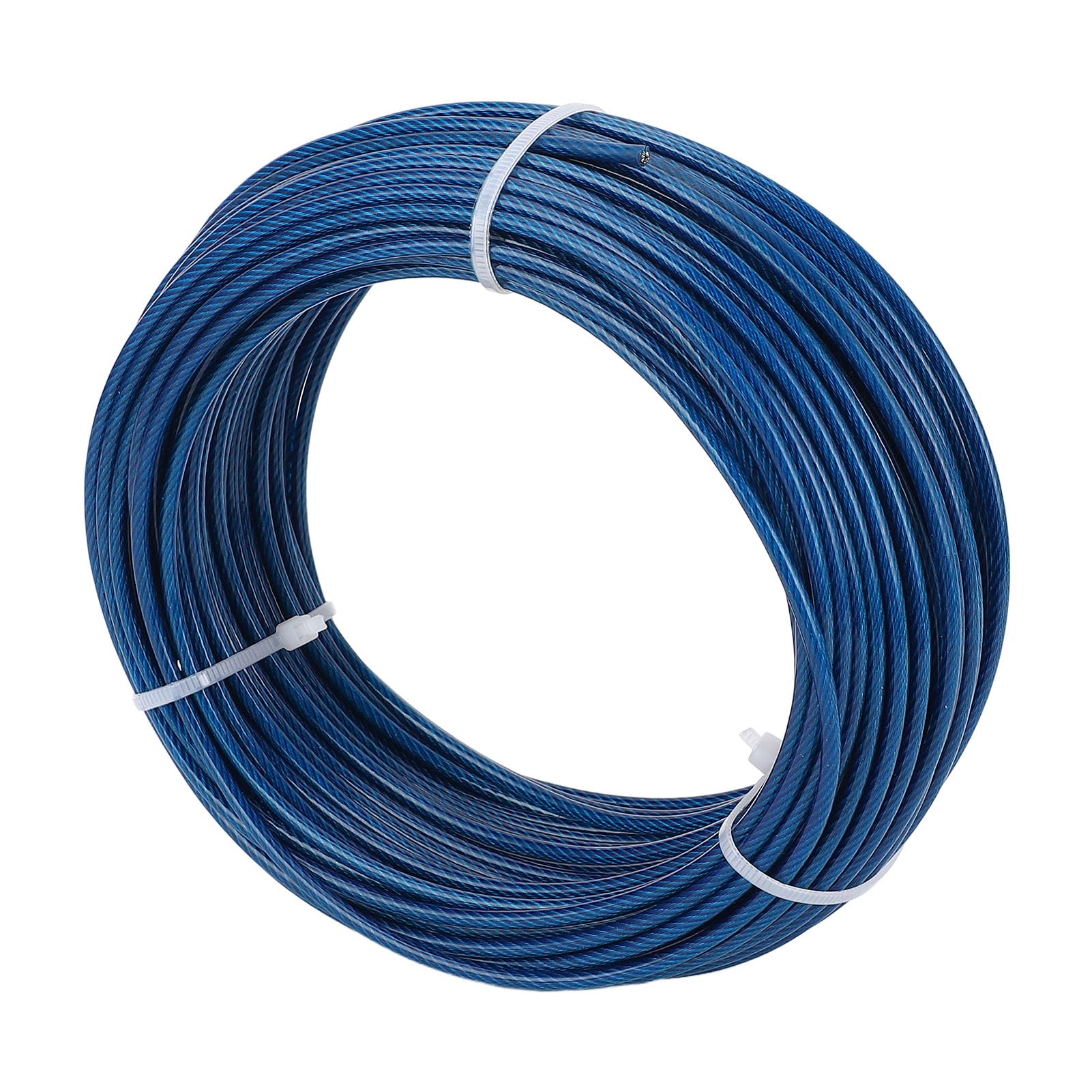 Set di Tensione per Tenditore a Fune in Acciaio Rivestito in Plastica da 100 Piedi, Set di Rete da 3 Mm per Stendibiancheria da Esterno, di Recinzione per Piante