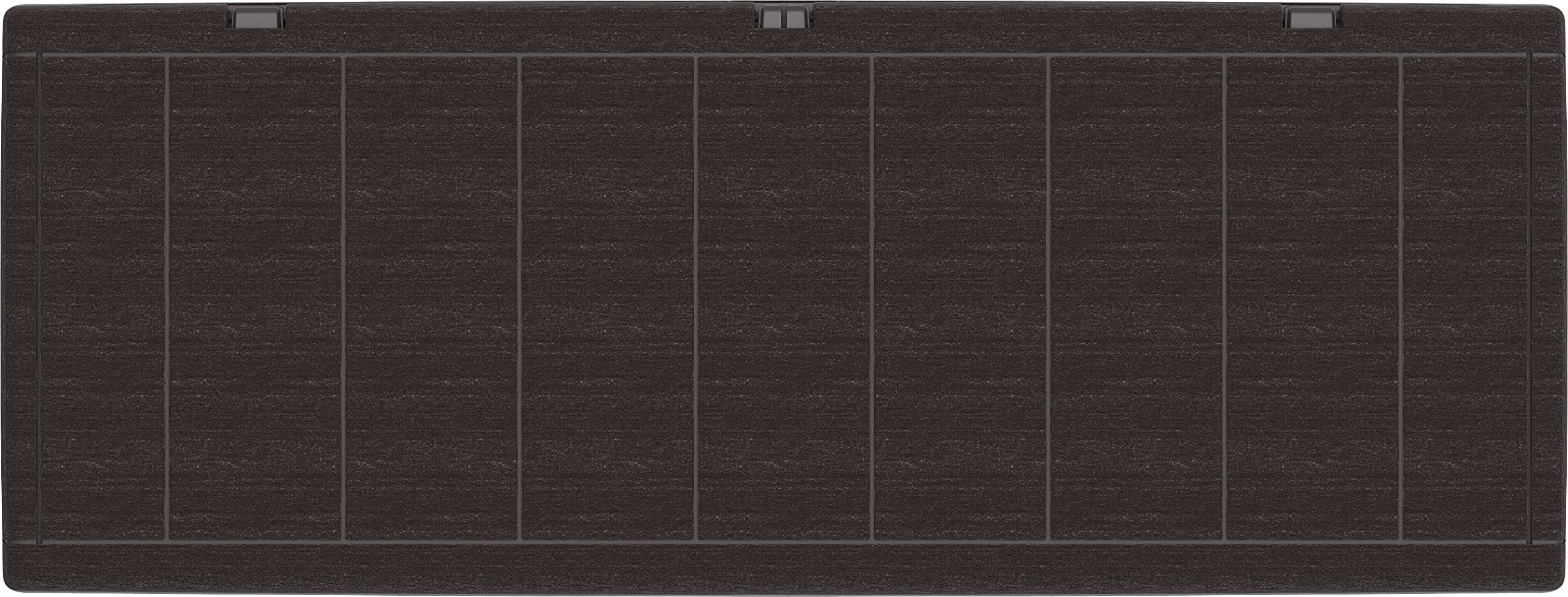 Duramax - Arcón baúl - 270 L - PVC - color gris antracita - con ruedas