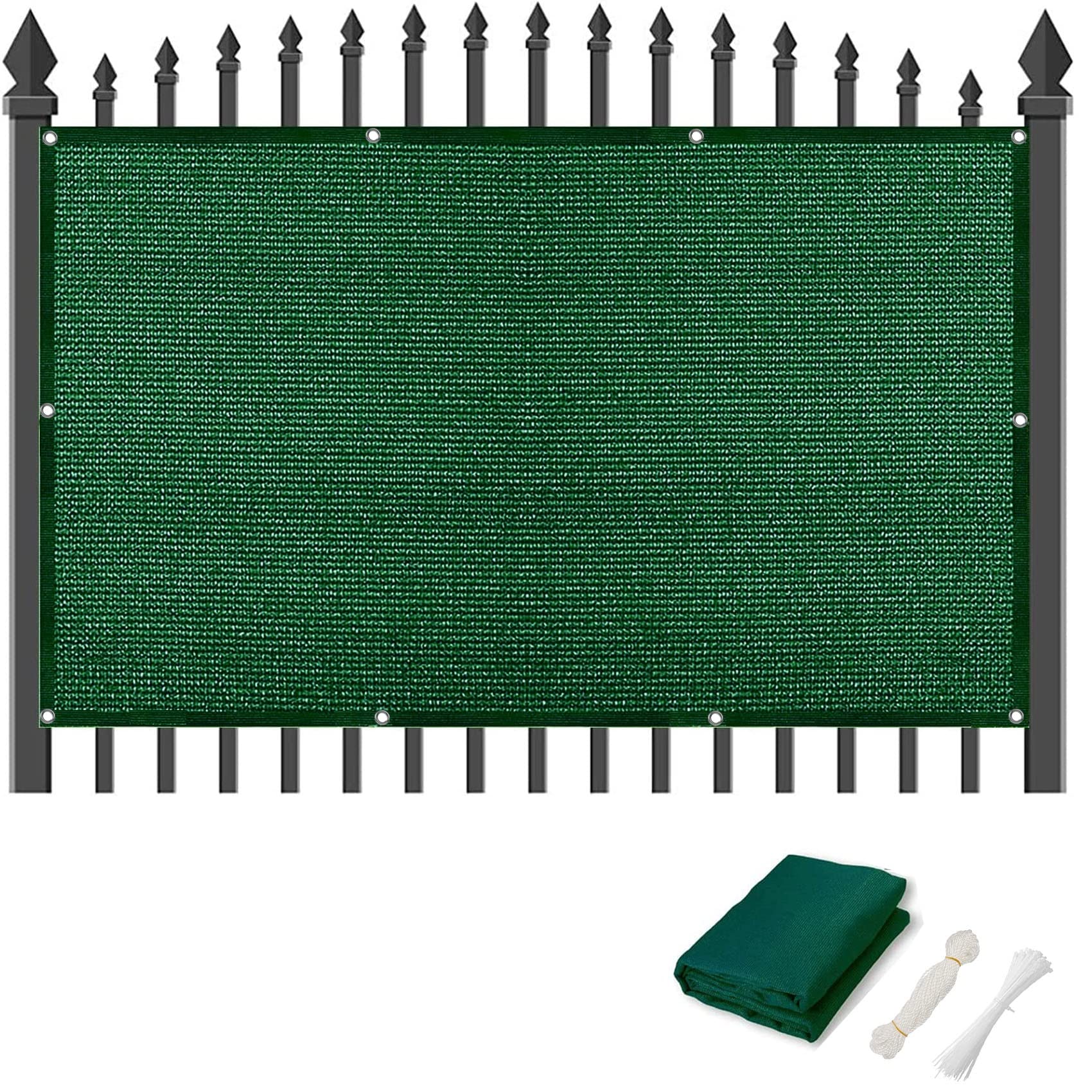 Pare-Vue de Jardin Vert Foncé 100x300 cm avec 100% Intimité pour Balcon