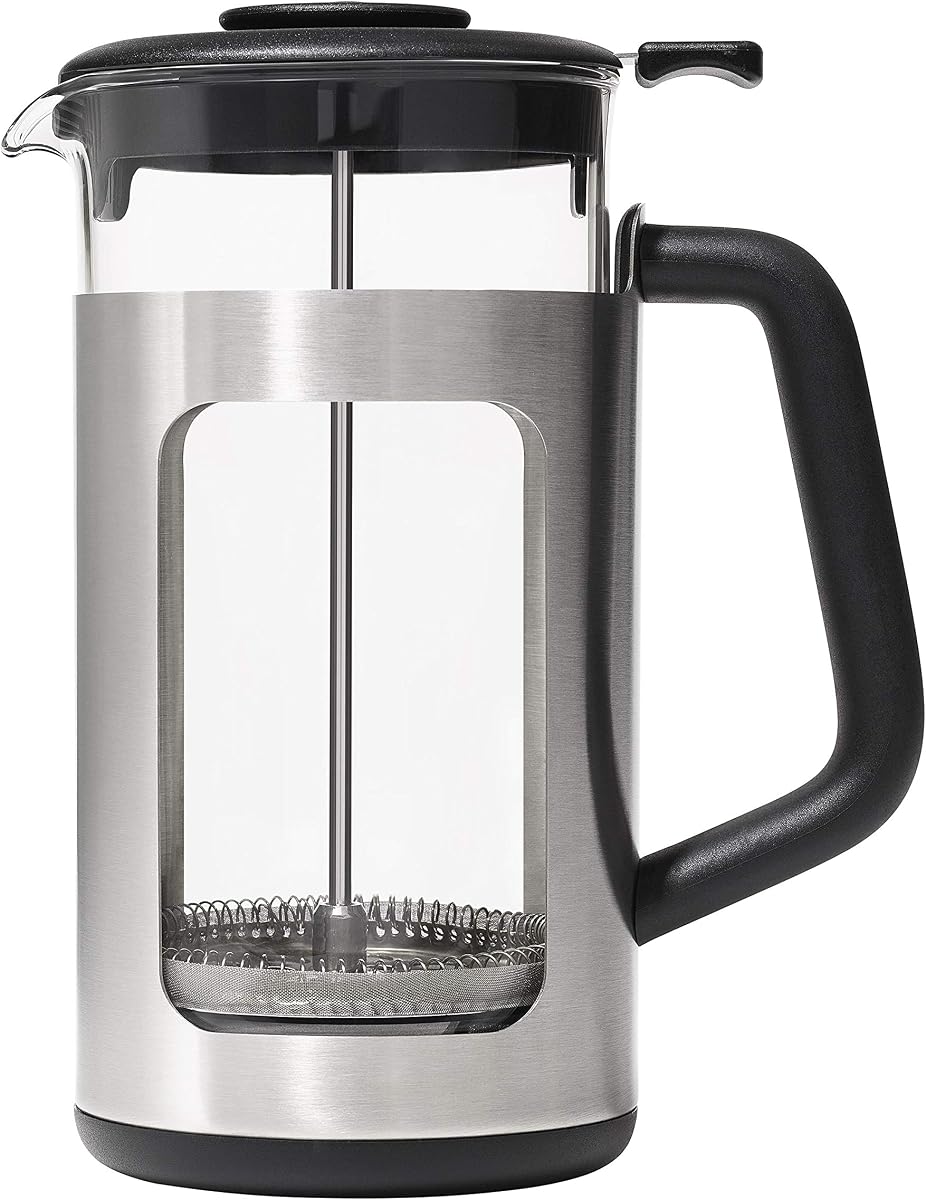 Cafetera de prensa francesa de acero inoxidable OXO Brew - 32 oz
