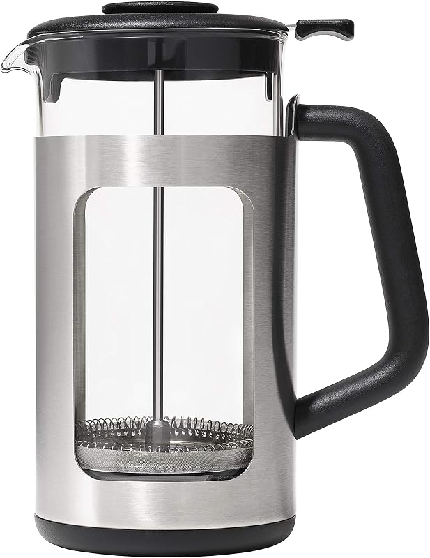 Cafetera de prensa francesa de acero inoxidable OXO Brew - 32 oz