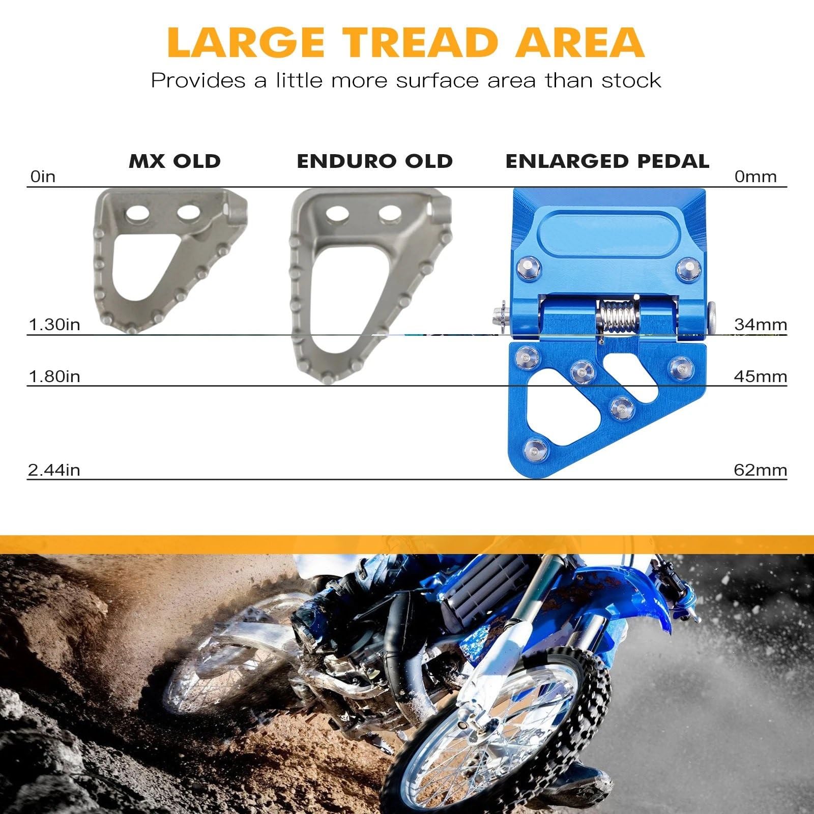 Pasuje do Yamaha YZ125 YZ250 1998-2023 YZ125X 2020-2023 YZ250X YZ250F WR250F podnóżek pedał hamulca tylnego końcówka dźwigni Linka sprzęgła motocykl(3)