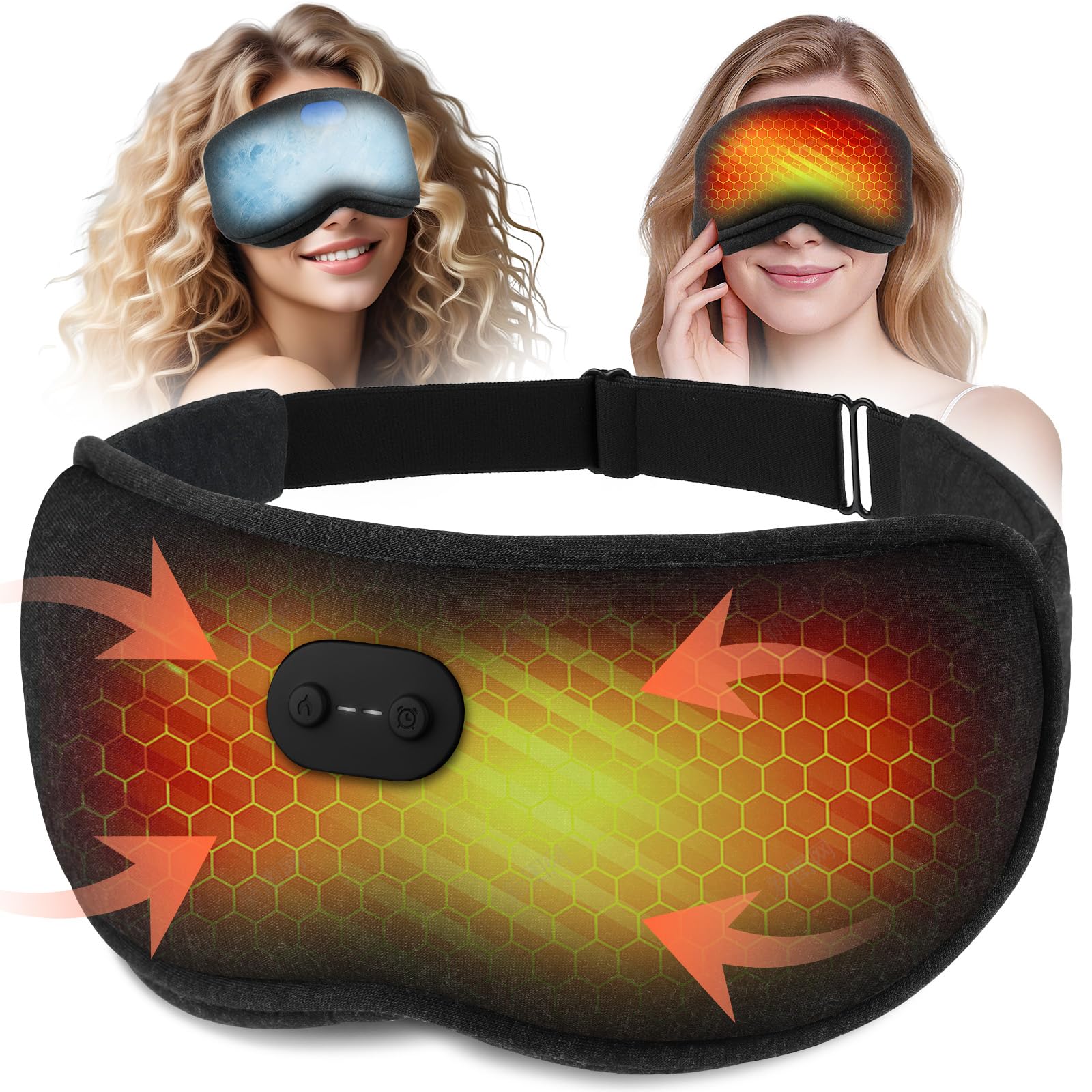 Heated Eye Mask for Dry Eyes Sleep Headphones with Bluetooth 5 4 Sleep Mask