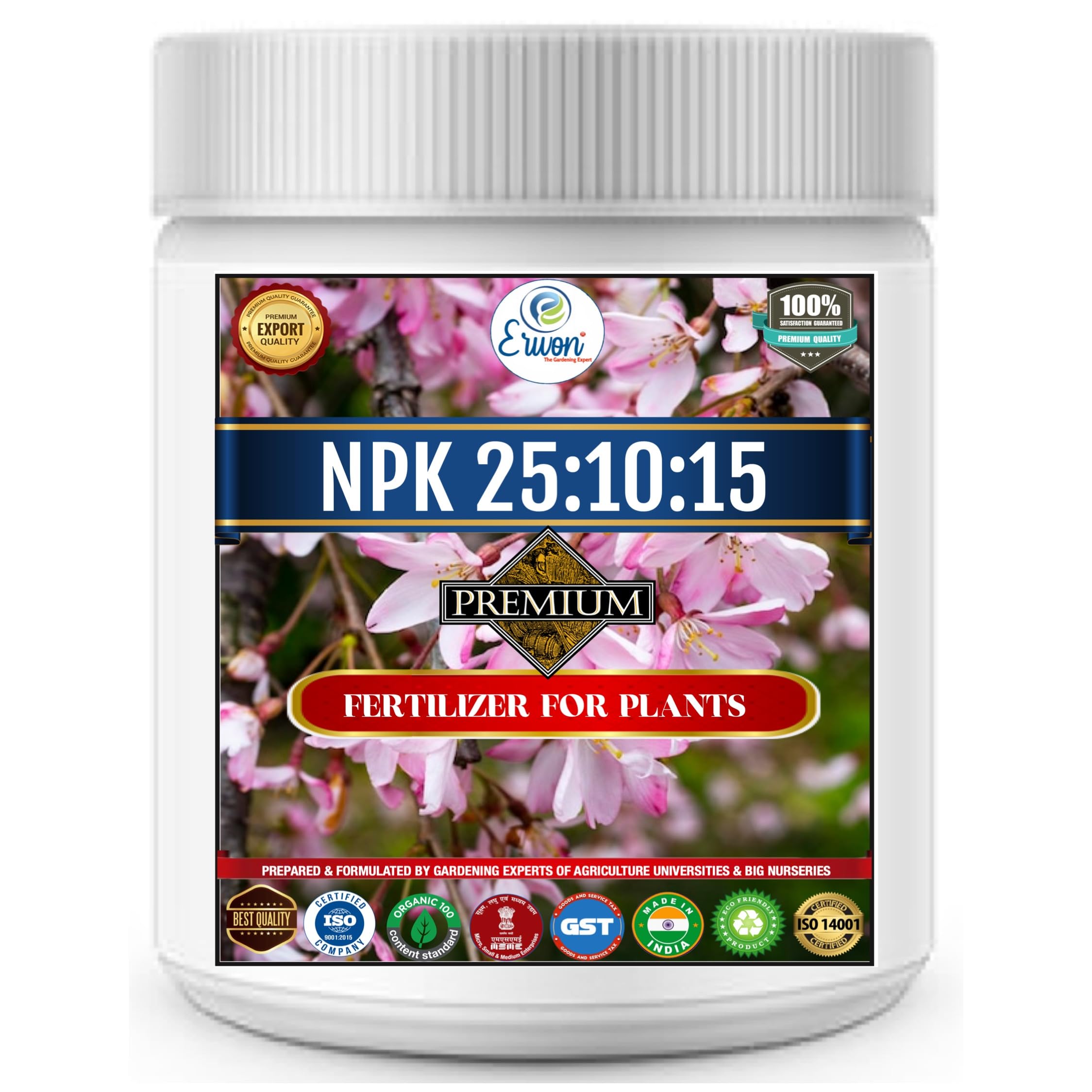 Erwon® NPK 25:10:15, Premium Fertilizer, 100% pure Powerful Fertilizer for Overall Growth of Plants (200 gm) (B09HPLV9MQ) Amazon Price History, Amazon Price Tracker