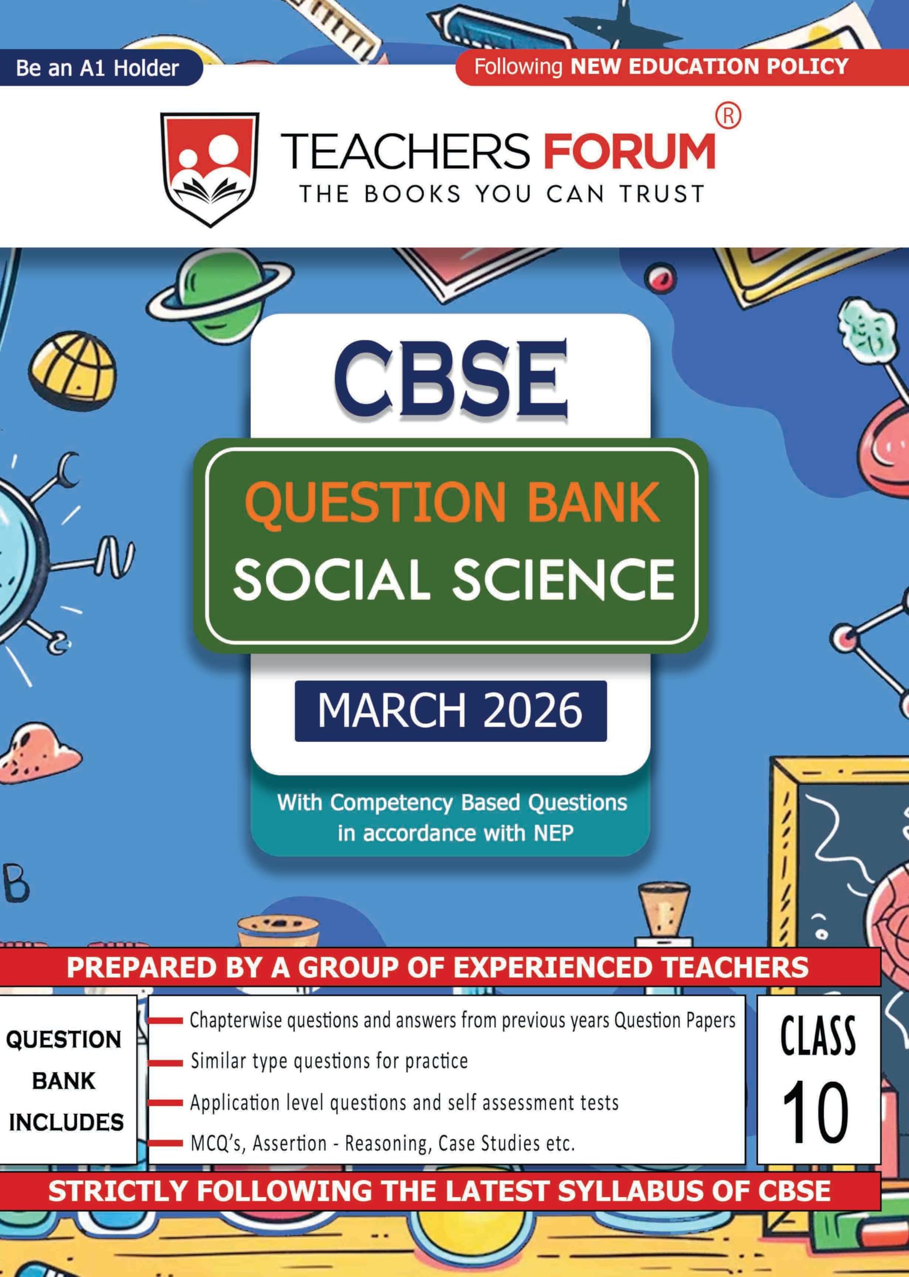 Teachers Forum CBSE Question Bank Class 10 Social Science (For 2026 Board Exam)